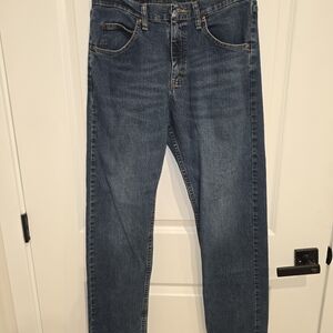Wrangler Men's Straight Blue Jeans 30 X 32 Mmedium Wash Work Cowboy‎ Rugged